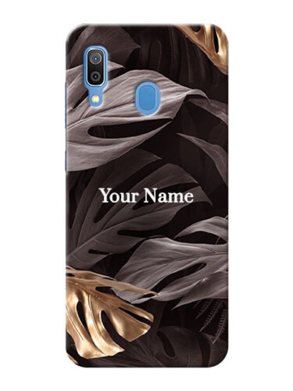 Custom Galaxy A20 Mobile Back Covers: Wild Leaves digital paint Design