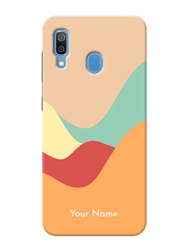 Custom Galaxy A20 Custom Mobile Case with Ocean Waves Multi-colour Design