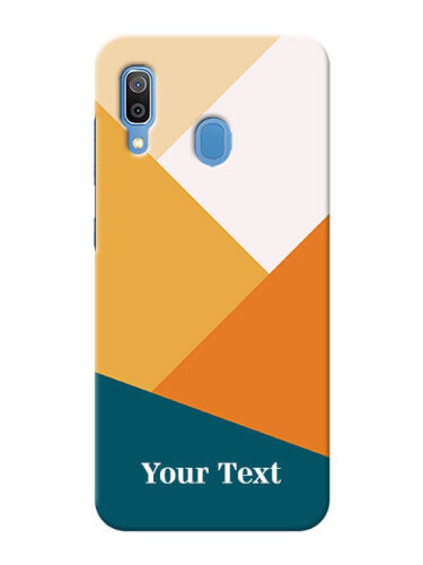 Custom Galaxy A20 Custom Phone Cases: Stacked Multi-colour Design