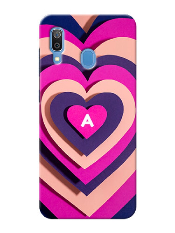 Custom Galaxy A20 Custom Mobile Case with Cute Heart Pattern Design