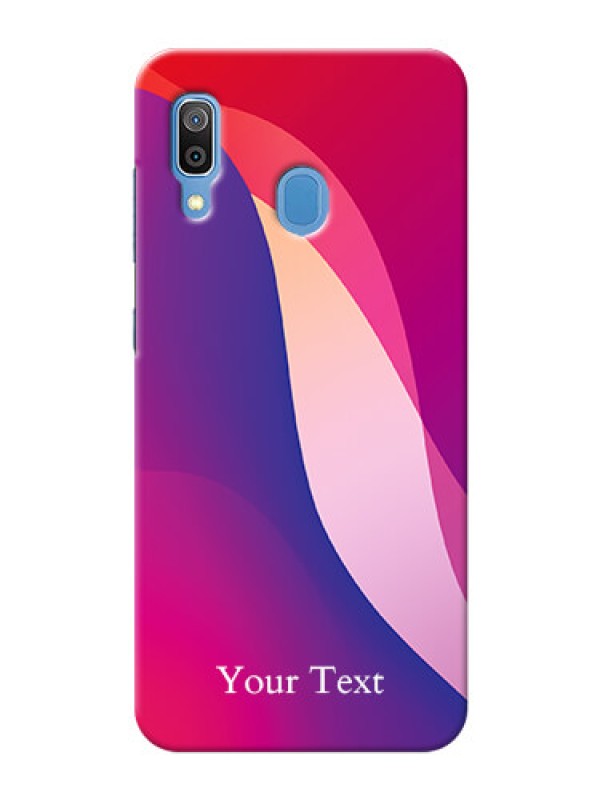 Custom Galaxy A20 Mobile Back Covers: Digital abstract Overlap Design