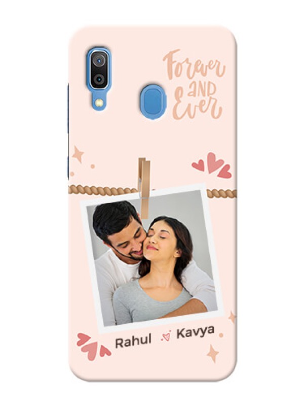 Custom Galaxy A20 Phone Back Covers: Forever and ever love Design