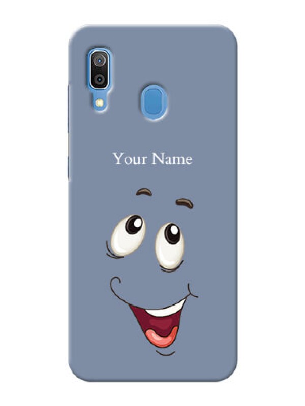 Custom Galaxy A20 Phone Back Covers: Laughing Cartoon Face Design