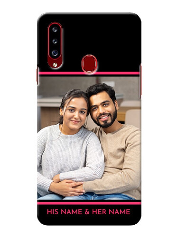 Custom Galaxy A20s Mobile Covers With Add Text Design
