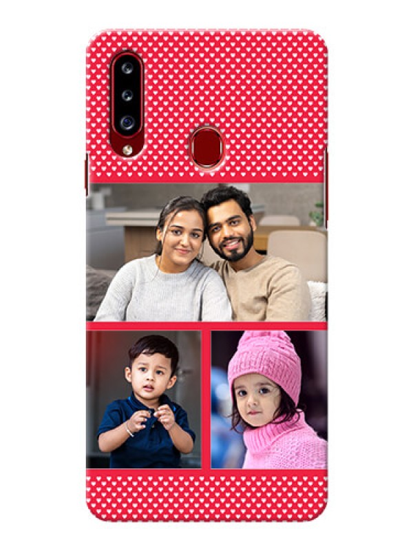 Custom Galaxy A20s mobile back covers online: Bulk Pic Upload Design