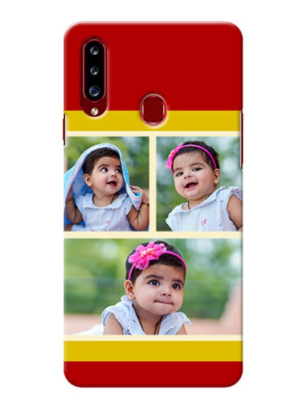 Custom Galaxy A20s mobile phone cases: Multiple Pic Upload Design