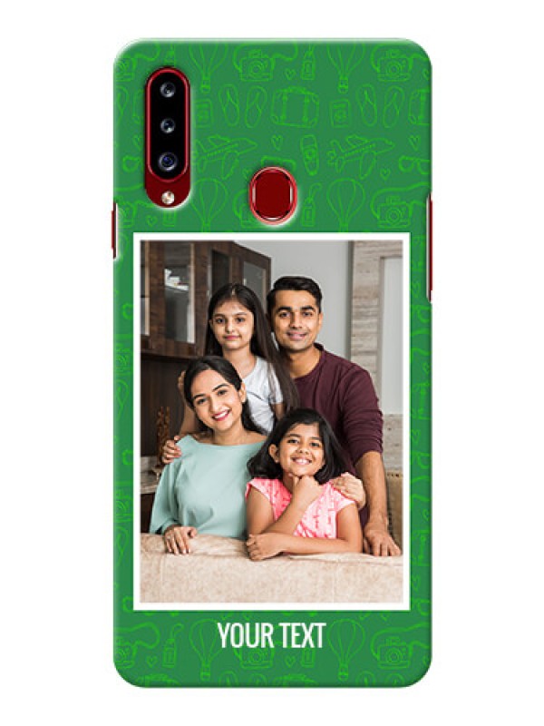 Custom Galaxy A20s custom mobile covers: Picture Upload Design