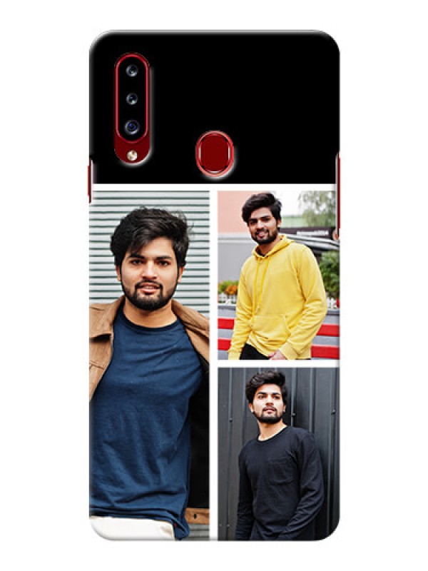 Custom Galaxy A20s Custom Mobile Cover: Upload Multiple Picture Design