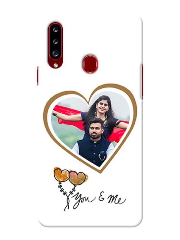 Custom Galaxy A20s customized phone cases: You & Me Design