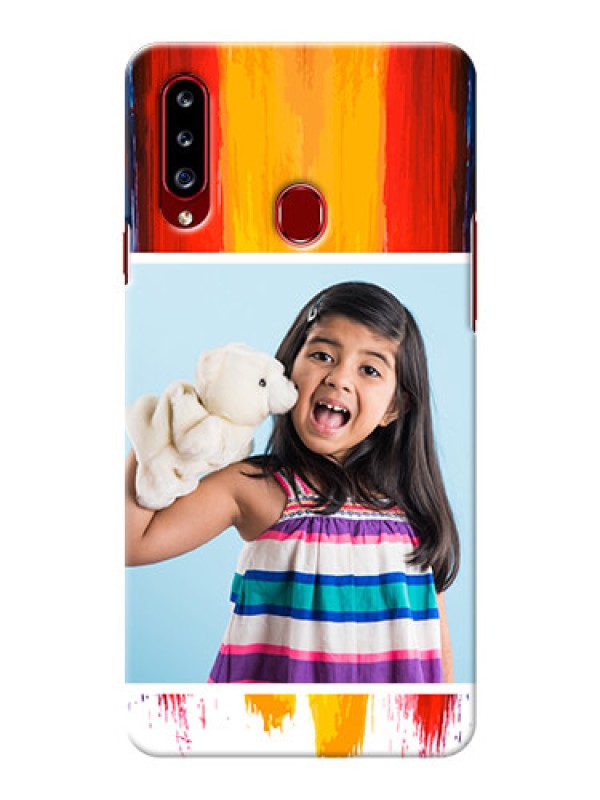 Custom Galaxy A20s custom phone covers: Multi Color Design