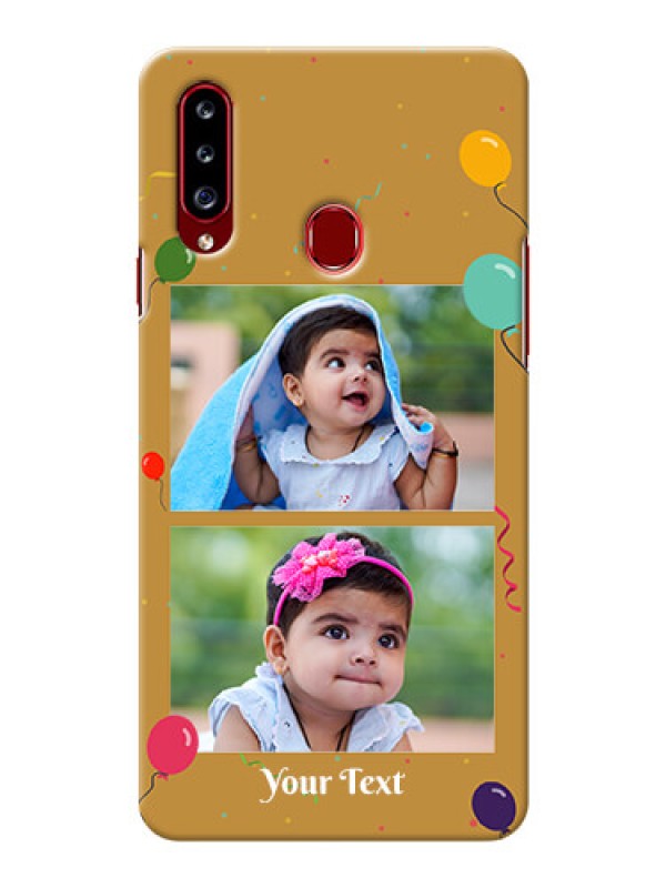 Custom Galaxy A20s Phone Covers: Image Holder with Birthday Celebrations Design