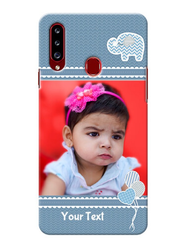 Custom Galaxy A20s Custom Phone Covers with Kids Pattern Design