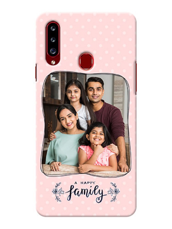 Custom Galaxy A20s Personalized Phone Cases: Family with Dots Design