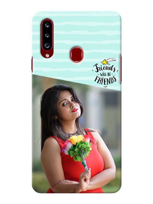 Custom Galaxy A20s Mobile Back Covers: Friends Picture Icon Design