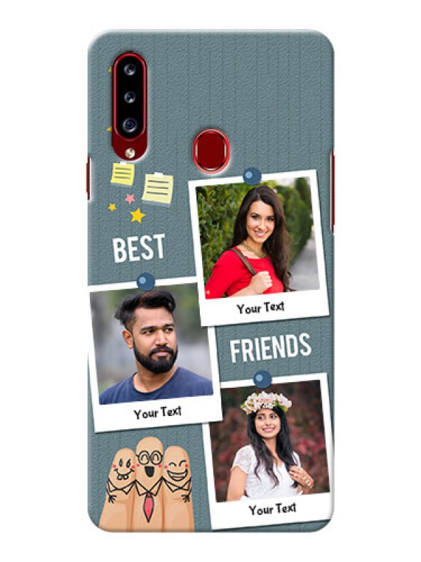 Custom Galaxy A20s Mobile Cases: Sticky Frames and Friendship Design