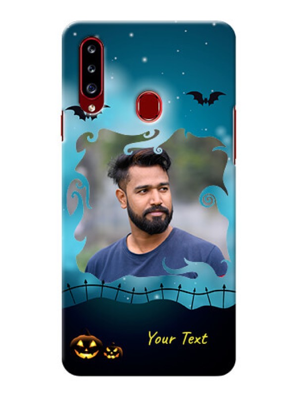Custom Galaxy A20s Personalised Phone Cases: Halloween frame design