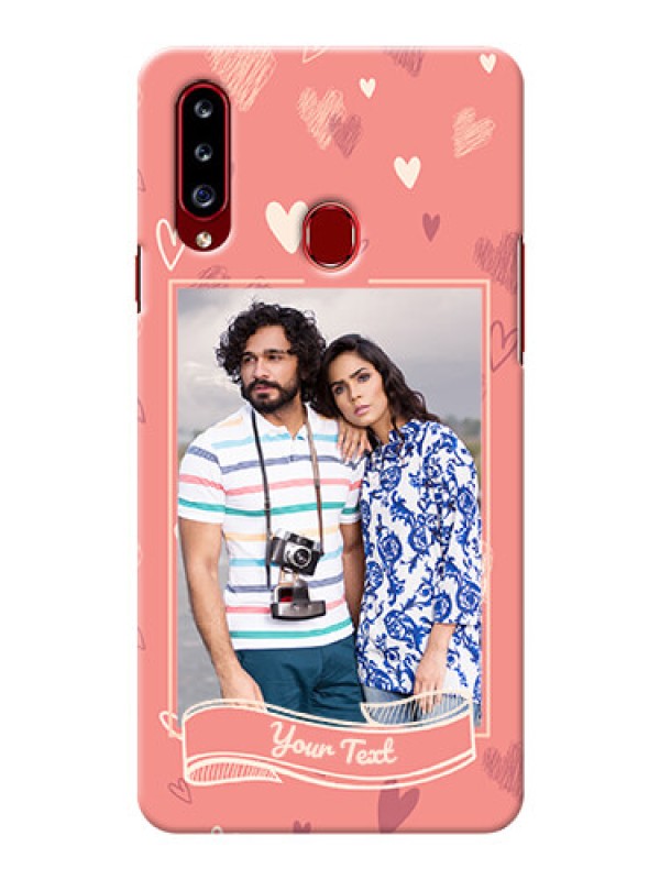 Custom Galaxy A20s custom mobile phone cases: love doodle art Design