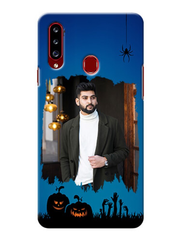 Custom Galaxy A20s mobile cases online with pro Halloween design 