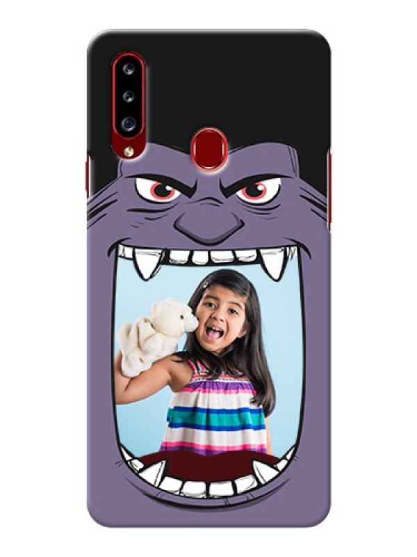 Custom Galaxy A20s Personalised Phone Covers: Angry Monster Design