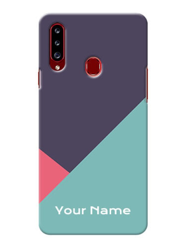 Custom Galaxy A20S Custom Phone Cases: Tri  Color abstract Design