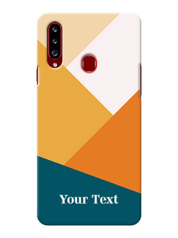 Custom Galaxy A20S Custom Phone Cases: Stacked Multi-colour Design