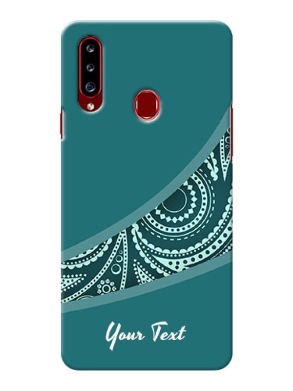 Custom Galaxy A20S Custom Phone Covers: semi visible floral Design