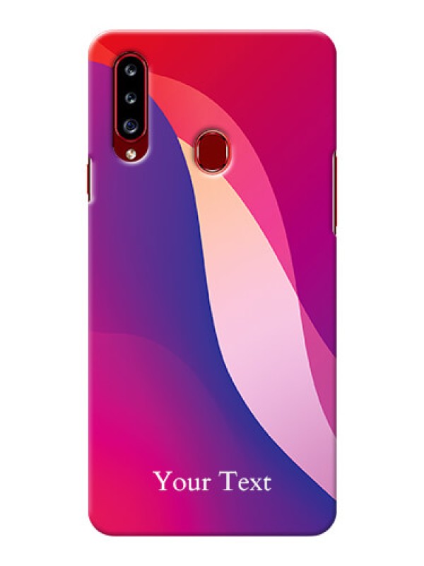Custom Galaxy A20S Mobile Back Covers: Digital abstract Overlap Design