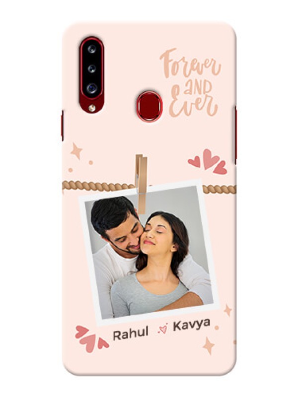 Custom Galaxy A20S Phone Back Covers: Forever and ever love Design