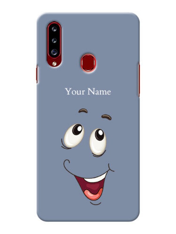 Custom Galaxy A20S Phone Back Covers: Laughing Cartoon Face Design