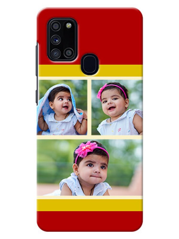 Custom Galaxy A21s mobile phone cases: Multiple Pic Upload Design