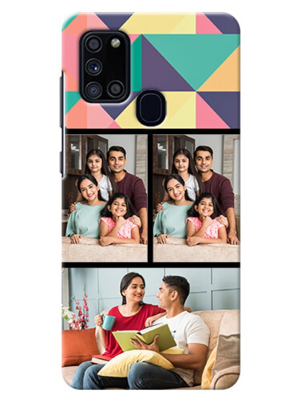 Custom Galaxy A21s personalised phone covers: Bulk Pic Upload Design