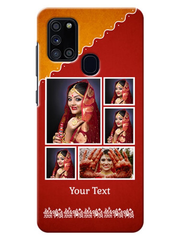 Custom Galaxy A21s customized phone cases: Wedding Pic Upload Design
