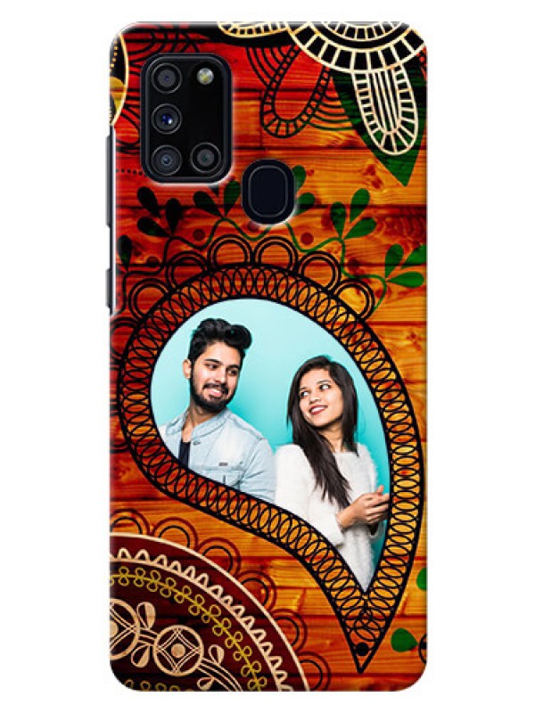 Custom Galaxy A21s custom mobile cases: Abstract Colorful Design