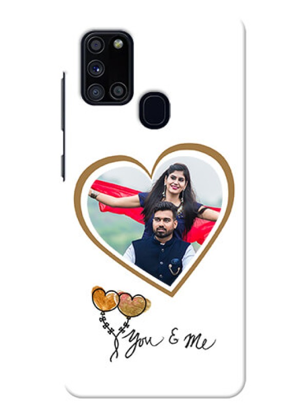 Custom Galaxy A21s customized phone cases: You & Me Design