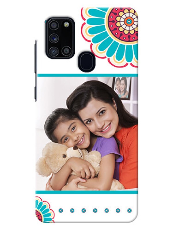 Custom Galaxy A21s custom mobile phone cases: Flower Design