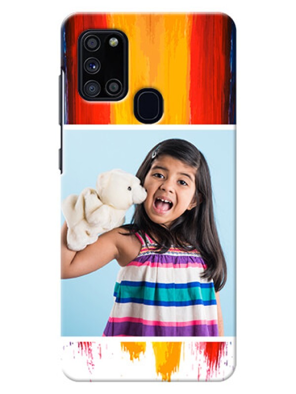 Custom Galaxy A21s custom phone covers: Multi Color Design