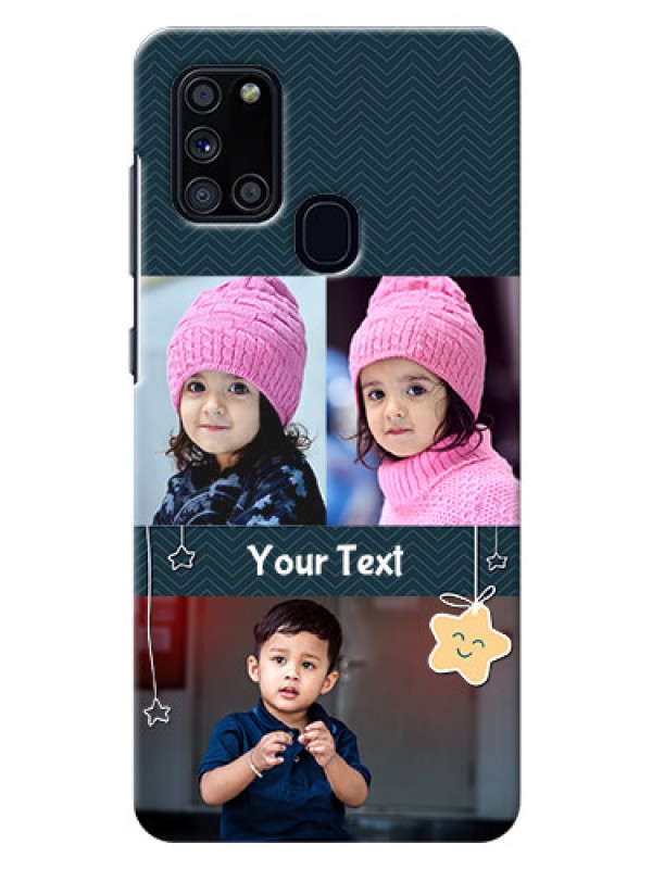 Custom Galaxy A21s Mobile Back Covers Online: Hanging Stars Design