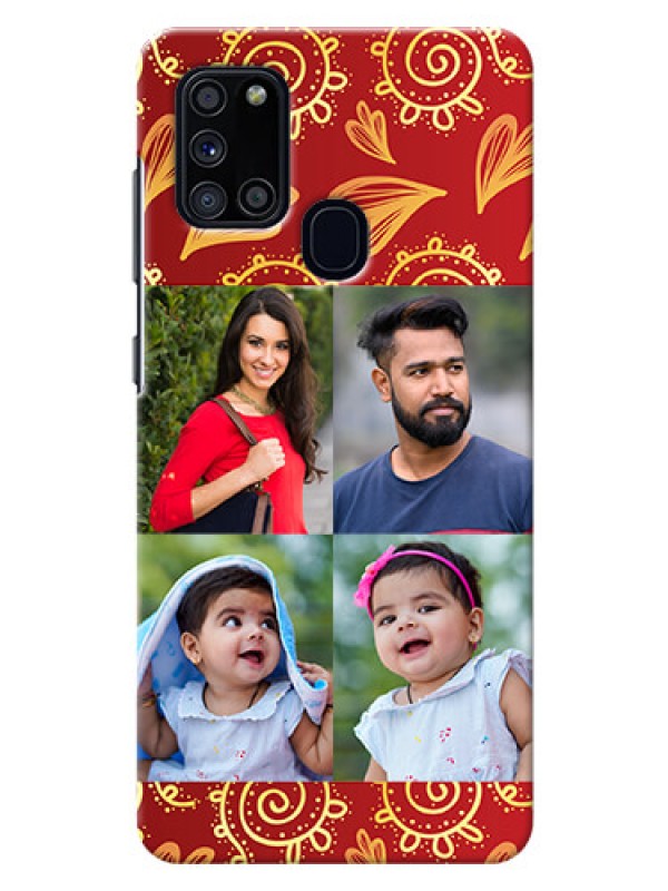 Custom Galaxy A21s Mobile Phone Cases: 4 Image Traditional Design