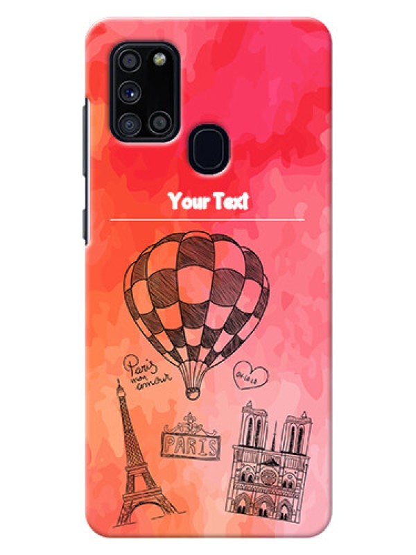 Custom Galaxy A21s Personalized Mobile Covers: Paris Theme Design