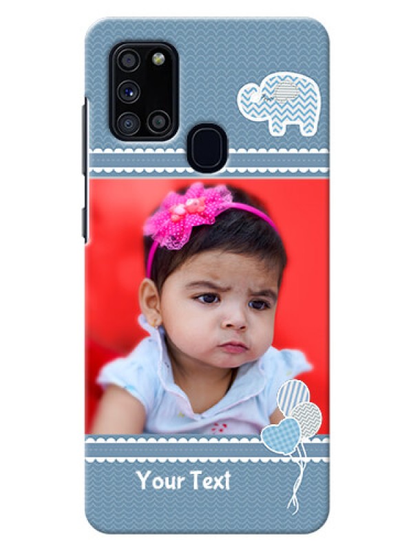 Custom Galaxy A21s Custom Phone Covers with Kids Pattern Design