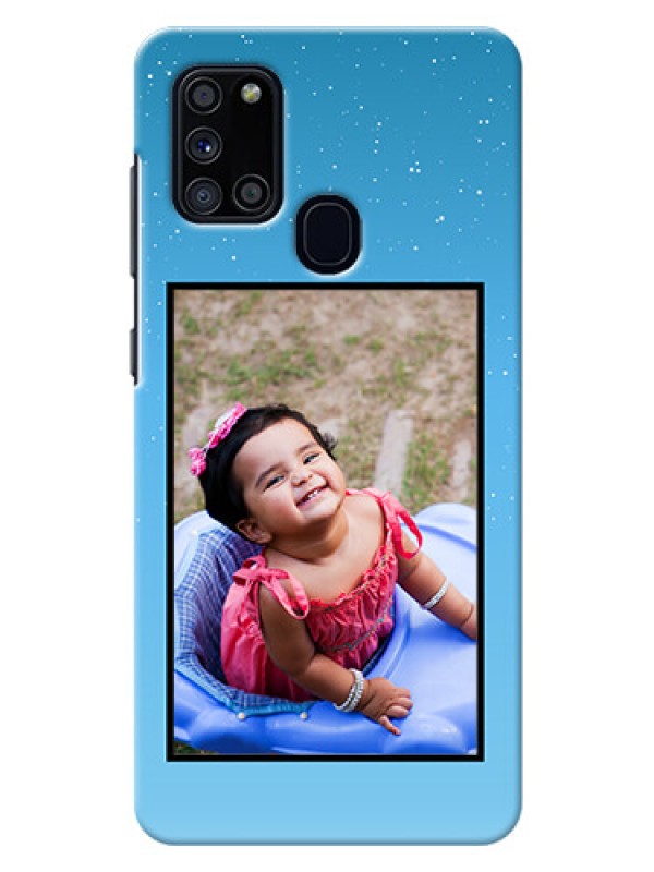 Custom Galaxy A21s Phone Covers: Wave Pattern Colorful Design