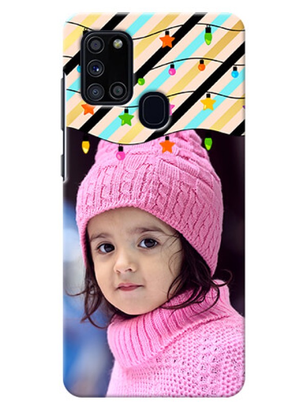 Custom Galaxy A21s Personalized Mobile Covers: Lights Hanging Design