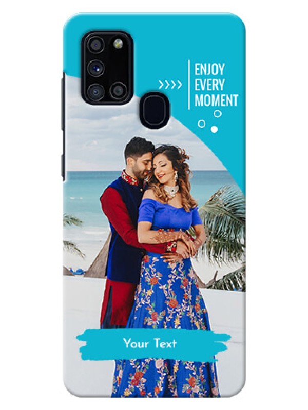 Custom Galaxy A21s Personalized Phone Covers: Happy Moment Design