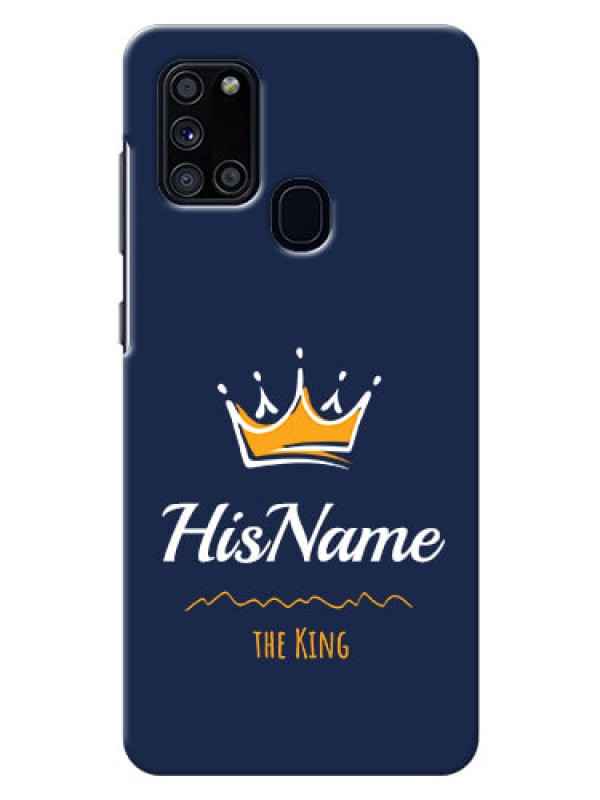 Custom Galaxy A21s King Phone Case with Name