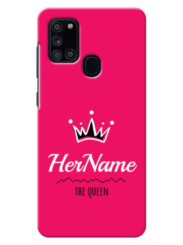 Custom Galaxy A21s Queen Phone Case with Name