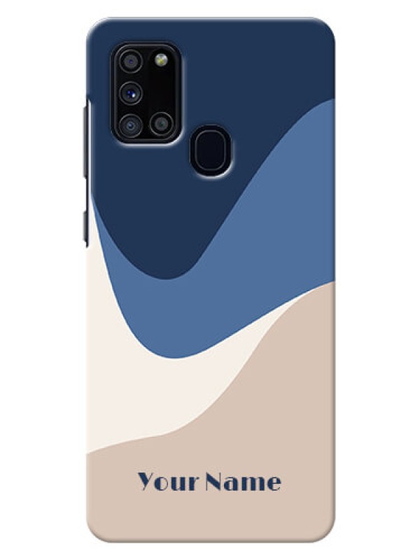 Custom Galaxy A21S Back Covers: Abstract Drip Art Design