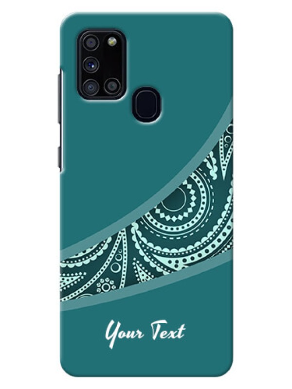 Custom Galaxy A21S Custom Phone Covers: semi visible floral Design