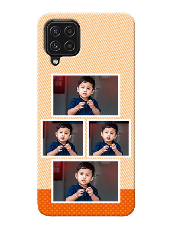 Custom Galaxy A22 4G Mobile Back Covers: Bulk Photos Upload Design