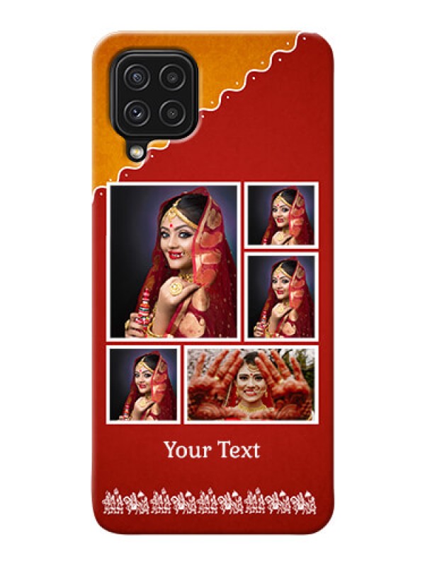 Custom Galaxy A22 4G customized phone cases: Wedding Pic Upload Design