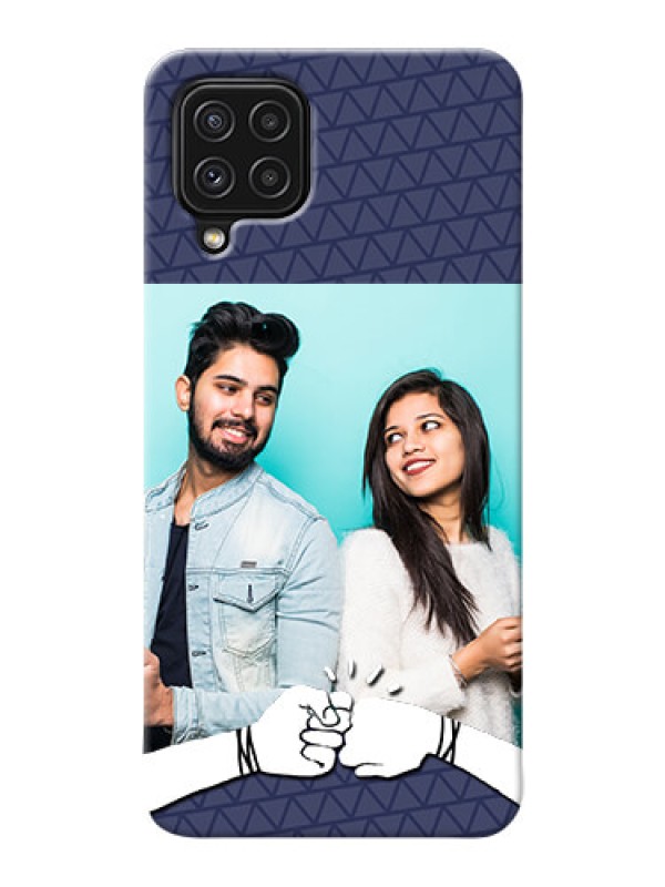 Custom Galaxy A22 4G Mobile Covers Online with Best Friends Design 